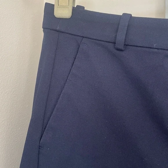 J. Crew Kaya Pant in Bi-Stretch Cotton Blend - Navy - 10 - NWT - Picture 5 of 11